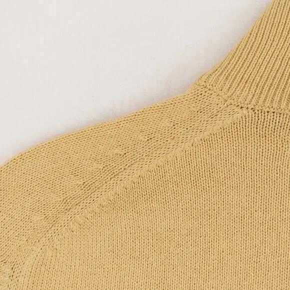 NWOT Loro Piana Mezzocollo Sweater Men's 48 (Medium) Gold - Picture 3 of 12